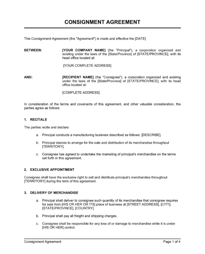 Consignment Format for Yahoo